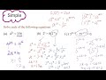 Solving Exponential Equations recap revisit do it well this time