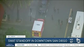 San Diego police send SWAT team to downtown apartment
