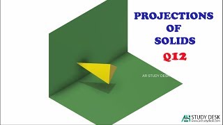 Projections of Solids Q12 - 3D Animation screenshot 3
