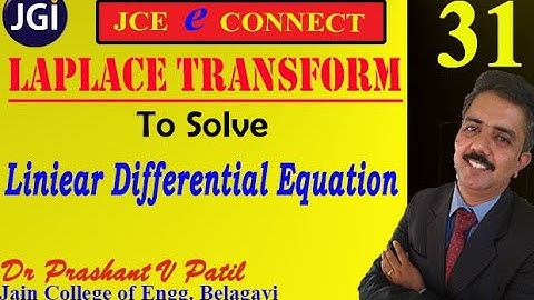 Solution of Differential Equation using Laplace Transforms | 18mat31