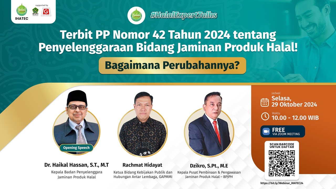 Terbit PP Nomor 42 Tahun 2024 tentang Penyelenggaraan Bidang Jaminan Produk Halal