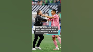 No one realized that after Luis Suárez spat at a Sounders staff member,