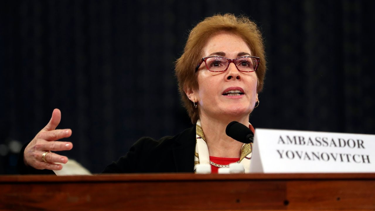 Trump tweets "intimidating," says former ambassador during impeachment hearing