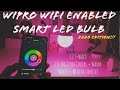 Wipro WiFi Enabled Smart Bulb 12.5-Watt (16 Million Colors + White)|Unboxing|Setup|Review