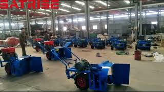 Diesel self-propelled oyster mushroom ferment compost turner machine