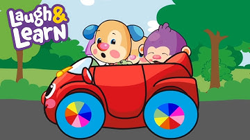 Laugh & Learn | Wheels On The Car | Cartoons and Kids Songs | Learn ABCs + 123s | Nursery Rhymes