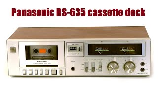 Panasonic RS-635 a.k.a. Technics RS-M205 a.k.a. MCS 683-3543 cassette deck: a quick review and demo