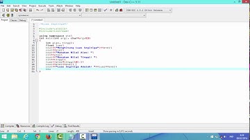 Membuat Program Luas Segitiga dengan Dev C++