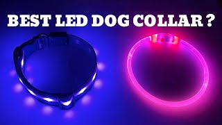 Best Nighttime Dog Collar - LED Dog Collars | BSeen vs Blazin'