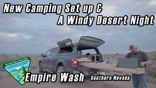 A Windy Night Camping in the Southern Nevada Desert after a day of exploring
