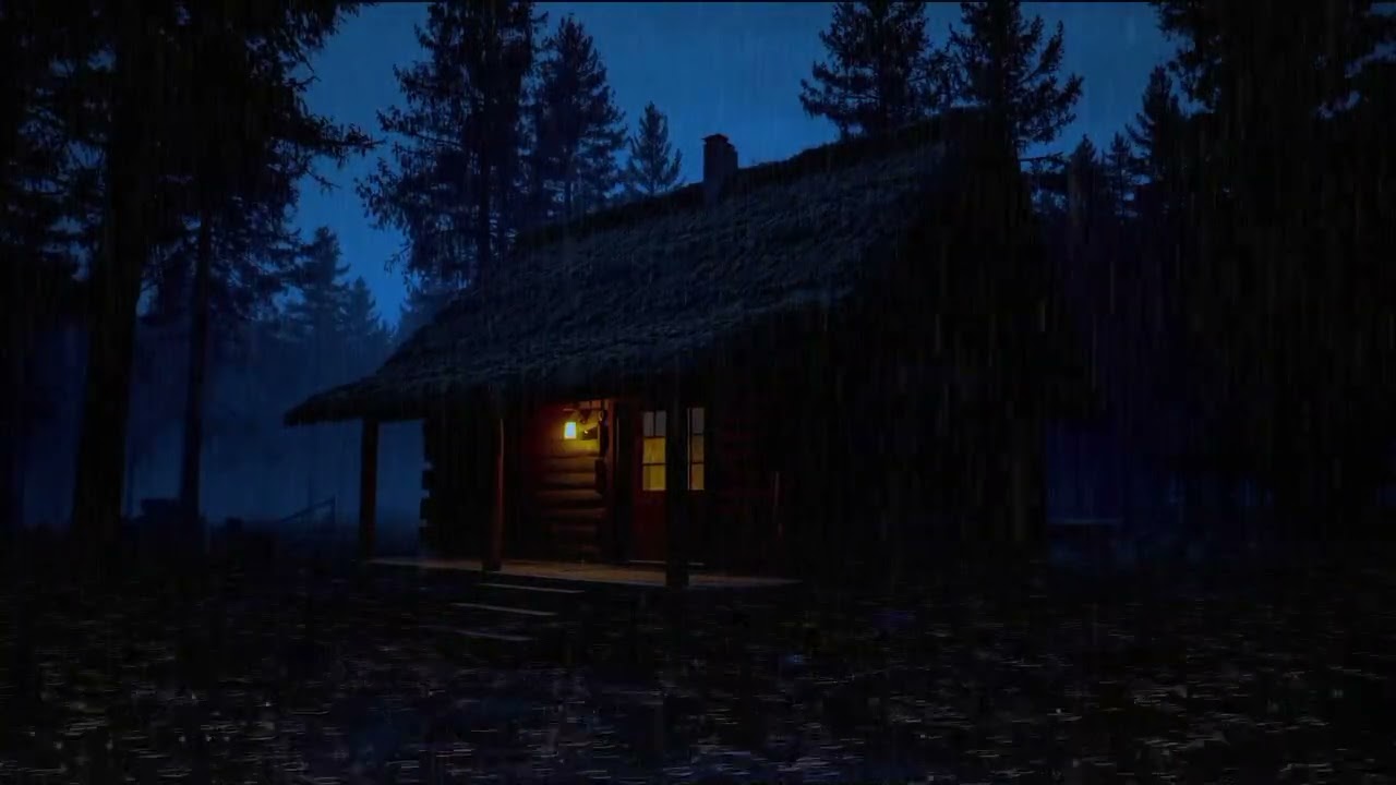 Fall Asleep With Steady Rain and Soft Thunder | Peaceful Sleep Therapy 🌙⛈️😴