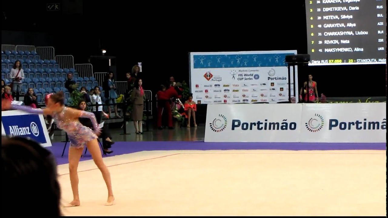 Evgenia Kanaeva ball 2010 Portimao world cup