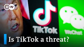 Trump to block TikTok and WeChat downloads in US app stores | DW News screenshot 1