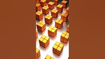 Satisfying Metal Cube Roll Endless Loop Animation 1