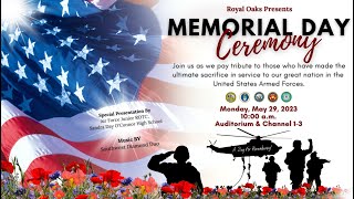 Royal Oaks 2023 Memorial Day Ceremony