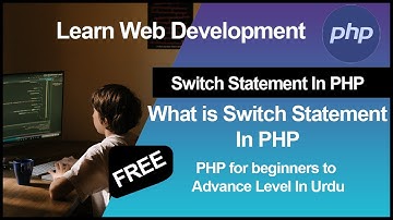 PHP switch statement tutorial in (urdu/hindi)