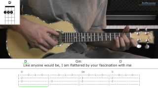 how to play uninvited with alanis morissette (ukulele lesson)