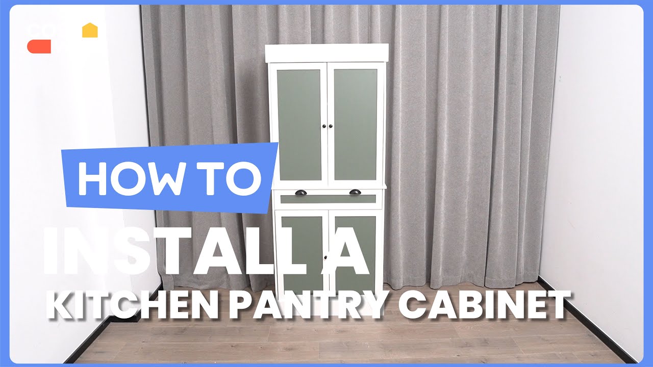 How to Install the Kitchen Pantry with Sideboards and
