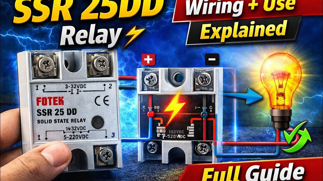 SSR 25DD Relay Full Guide ⚡ | Wiring + Use Explained | Solid State ...