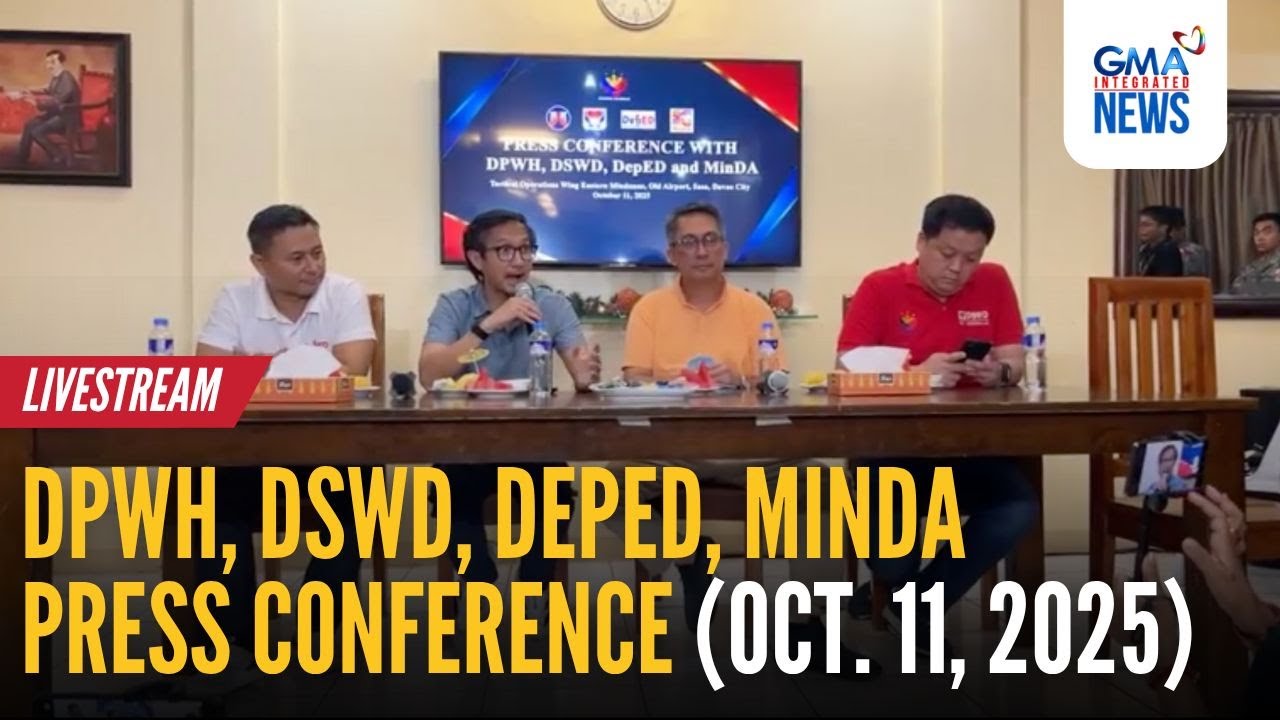 DPWH, DSWD, DepEd and MinDA joint press conference (Oct. 11, 2025 ...