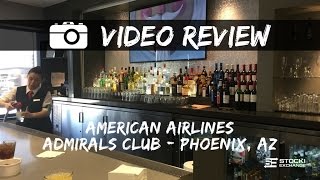 VIDEO REVIEW: American Airlines Admirals Club Lounge in Phoenix, AZ