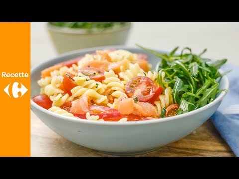 Vidéo: Salade De Pâtes Au Saumon