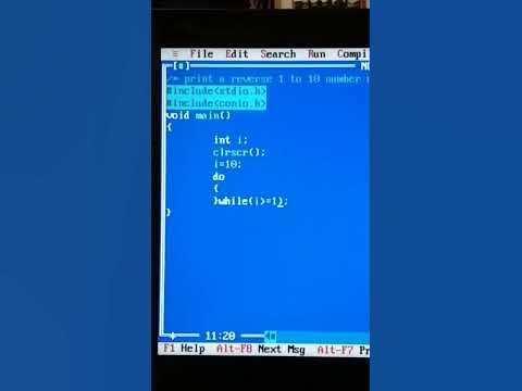 Print Reverse 1 to 10 Number Using Do While Loop In C Language - YouTube