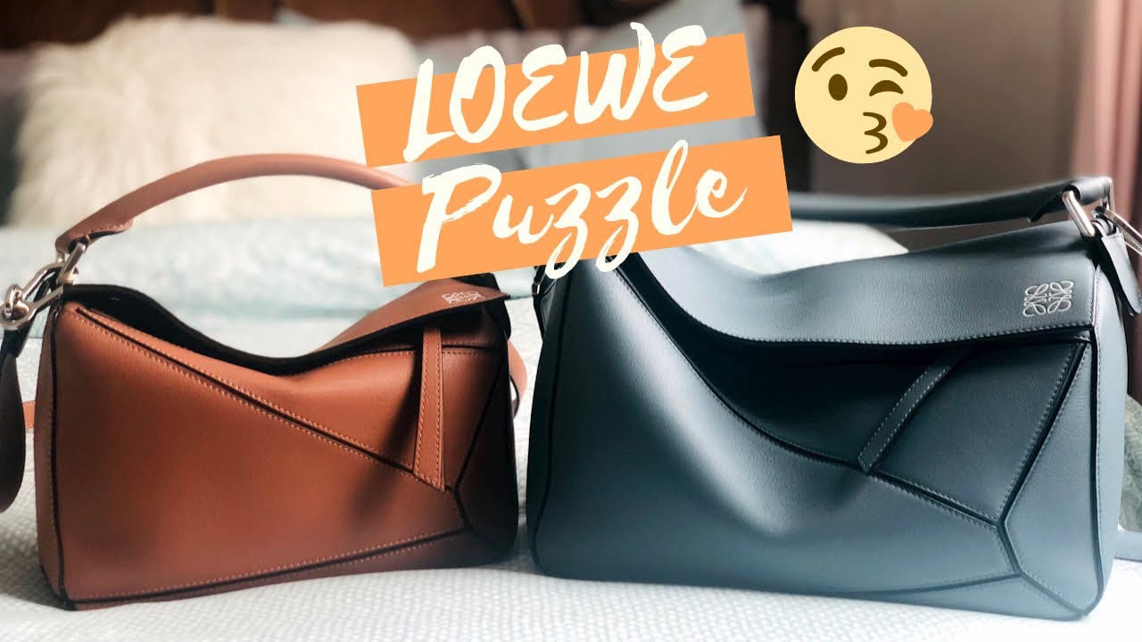 Loewe puzzle small & medium comparison / Spanish leather craftmanship at  its best 