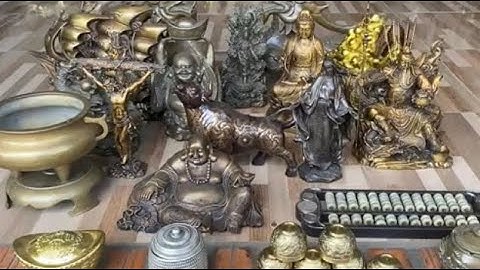 Bàn tính xưa _ Bát nhang bằng đồng _ Quan công bằng đồng #độclạcầnthơ #doco