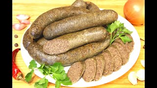 Колбаса домашняя ливерная. Вкусная колбаса рецепт.