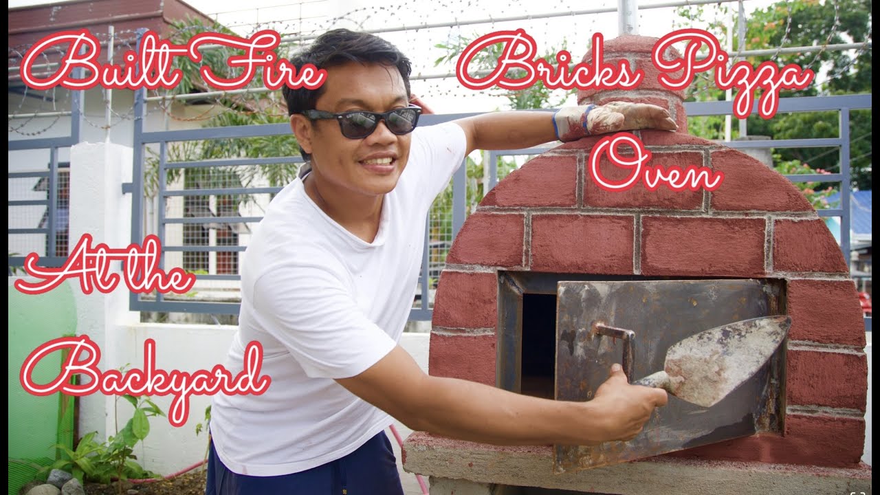 Built Bricks Pizza Oven at the Backyard / DIY Bricks Pizza Oven / How