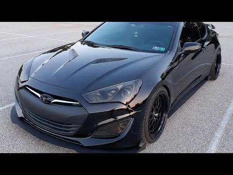 Hyundai genesis coupe wing emblem install (Front)