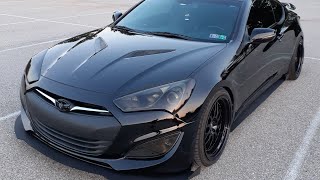 Hyundai genesis coupe wing emblem install (Front) Hyundai Genesis Coupe Logo