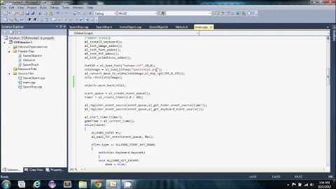 Allegro 5 Visual C++ Development Log - Episode 1