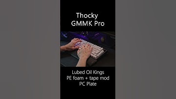 Super thocky GMMK Pro! #customkeyboard #gmmkpro #asmr #oilking