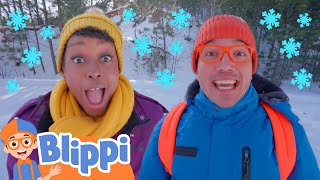 blippi meekahs snowy winter song blippi wonders educational videos for kids