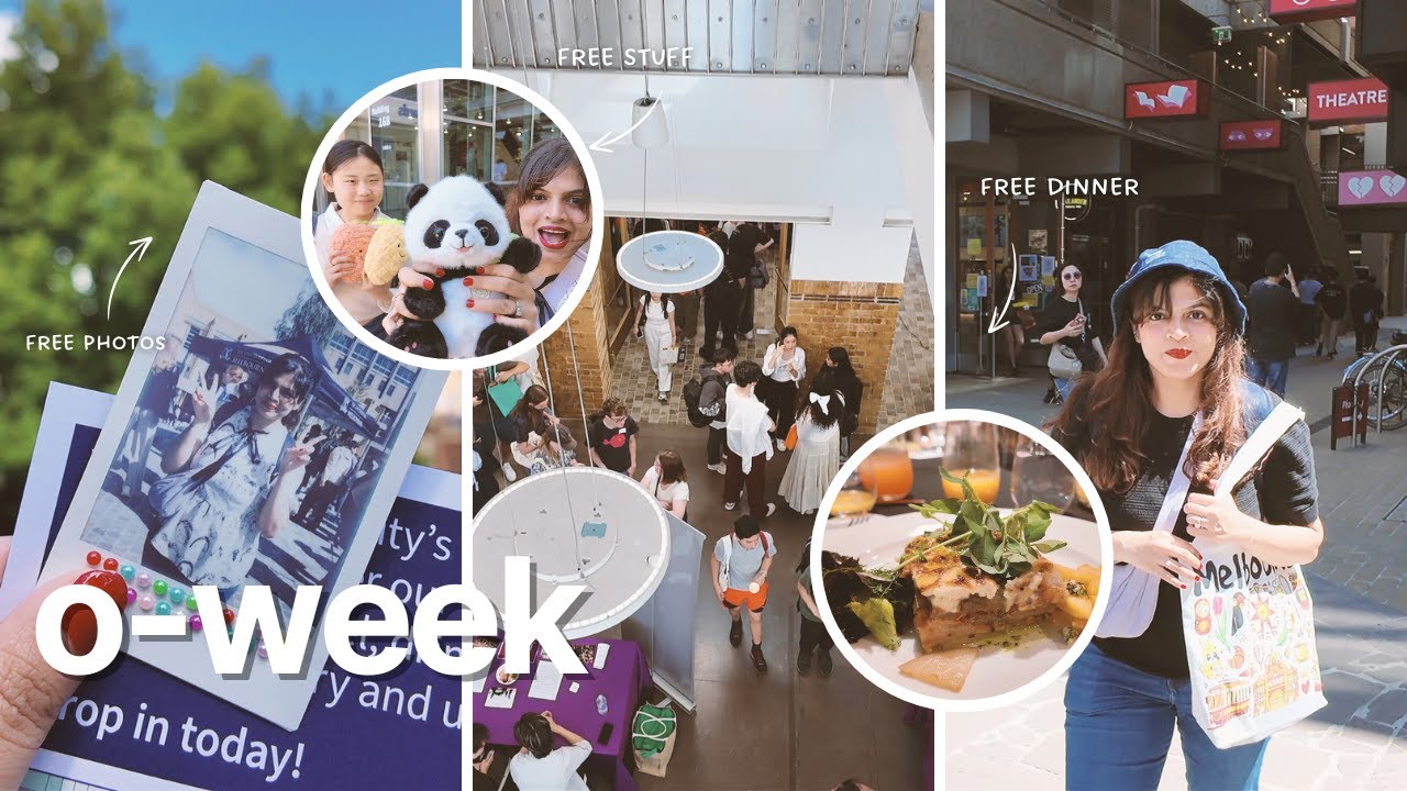 O-WEEK 🤩 meeting friends, free stuff, shopping, free 3-course dinner #unimelb #internationalstudent