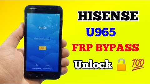 HISENSE U965 Frp Bypass| Remove Google Account | Frp Bypass Unlock 🔓💯