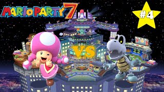 Mario Party 7 - Toadette vs Dry Bones - Neon Heights (Duel Match #4)