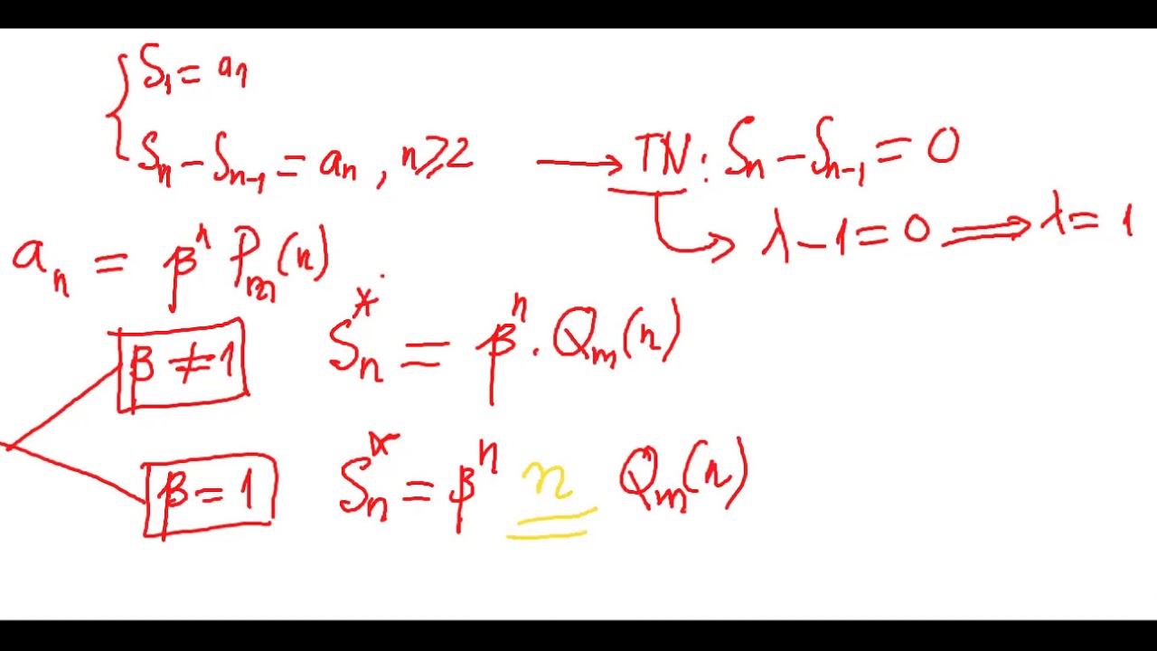 Tìm tổng nhờ hệ thức truy hồi