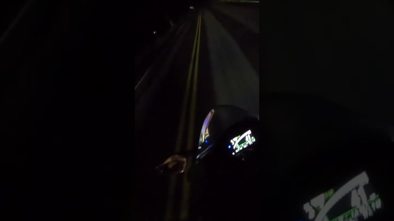 Night ride in the rain 