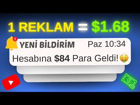 1 DAKİKALIK REKLAM İZLEYEREK $5 PARA KAZAN! (Ödeme Kanıtlı) - İnternetten Para Kazanma Yolları