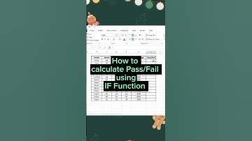 Excel IF Function: Calculate Pass/Fail