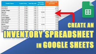 [TUTORIAL] Setup a Simple INVENTORY MANAGEMENT Spreadsheet | FREE Template in Google Sheets