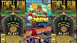 Temple Run 2 Sky Summit Vs Subway Surfers Vs Temple Run 2 - Guy Dangerous Vs Zack Wonder Vs Zuri screenshot 5