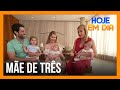 SOS Mãe: Bárbara Evans fala do desafio da rotina com os filhos Ayla, Álvaro e Antonio