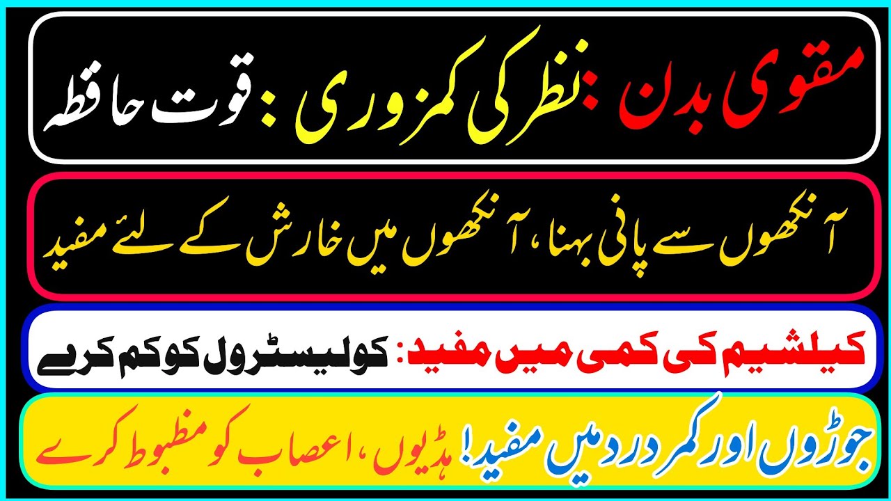 11Amraz Main Mufeed Nuskha / Maqvi Bdan / Colistrol /Calisham /Ankhon k Amraz/Hadi Asab Ko Mazbot/