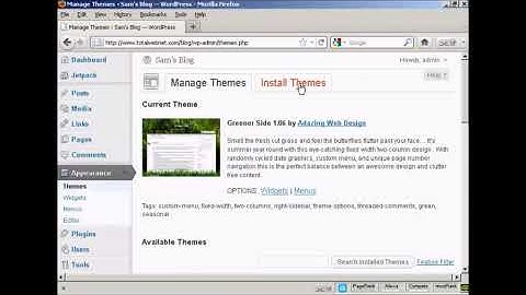 Inside WordPress - Video 3 - How to Upload and Install Themes Manually