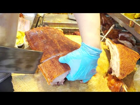 深水埗【平民燒味店】靚到流油嘅 #燒肉 #燒鵝 #貴妃雞 Hong Kong Sham Shui Po civilian Siu Mei restaurant~roast pork &