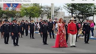 Manta, Ecuador  Parade 2025 of the Citys 103yr Anniversary of Canonization